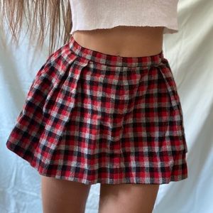 SOLD - Vintage Plaid Mini Skirt